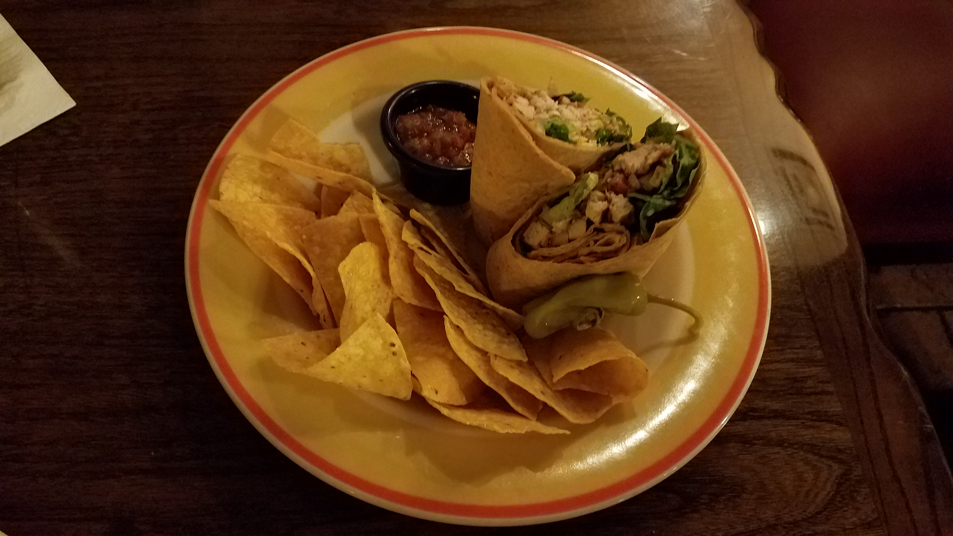 Tex-Mex Wrap at Confisco Grille - Dining Review - Islands of Adventure - Universal Orlando Resort - unofficialuniversal.com.
