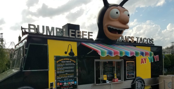 Bumblebee Mans Tacos - Simpsons - Universal Studios - Food truck - Universal Orlando resort - dining review - unofficialuniversal.com