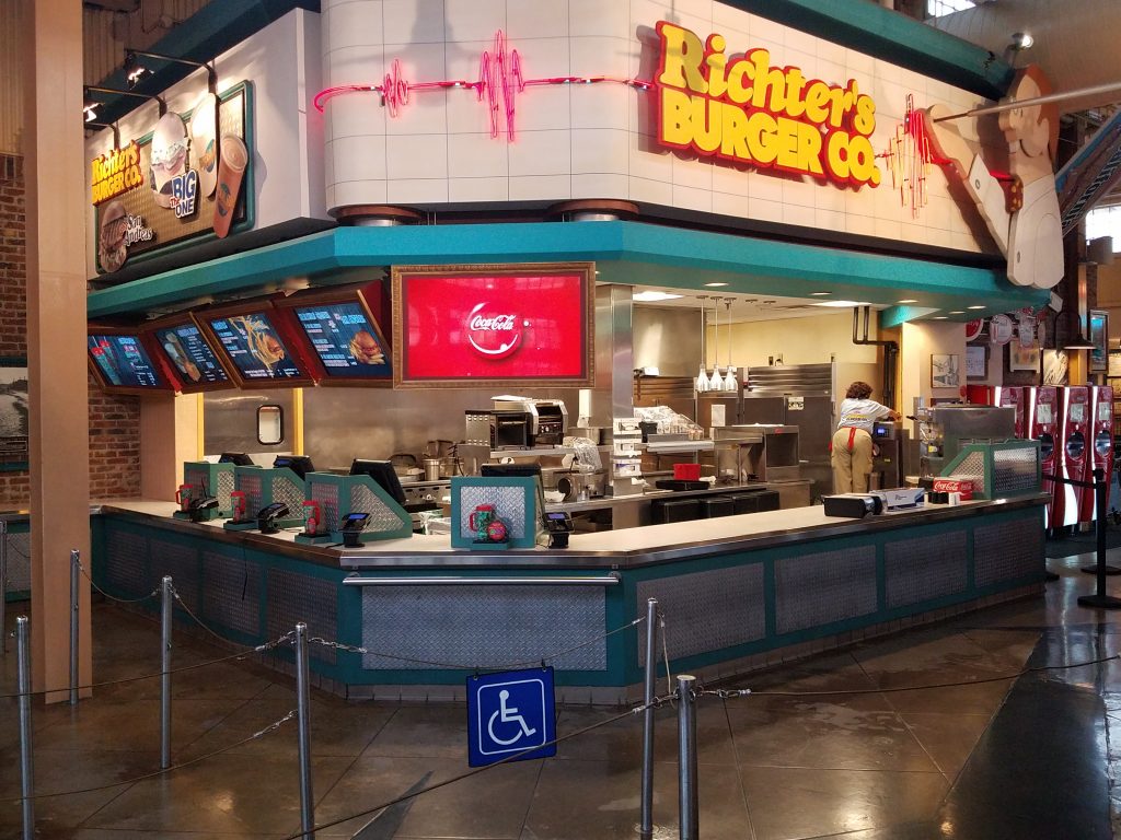 Dining review of Richter's Burger Company at Universal Studios Orlando - by unofficialuniversal.com.