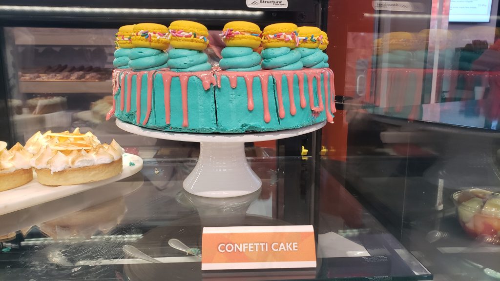 Confetti Cake at the Today Cafe in Universal Studios Orlando - by unofficialuniversal.com.