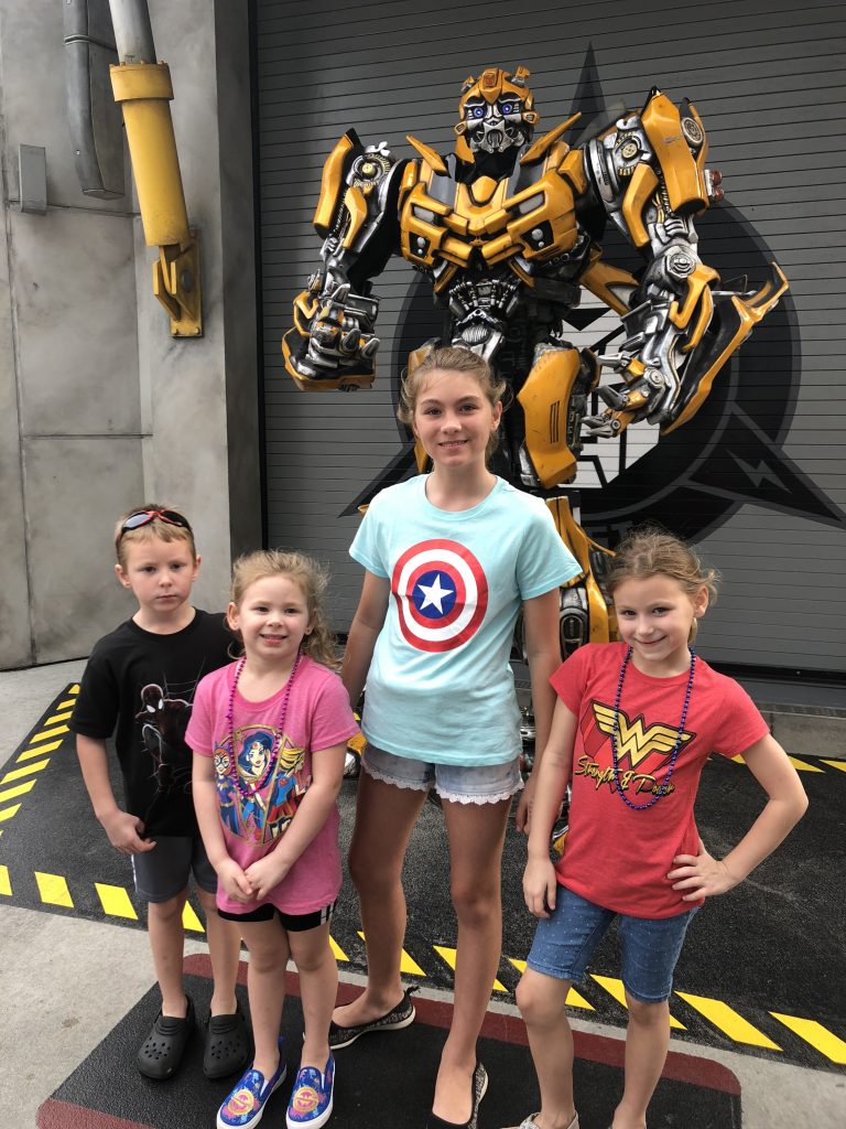 Bumblebee Transformer at Universal Studios in Orlando, Florida - by unofficialuniversal.com.