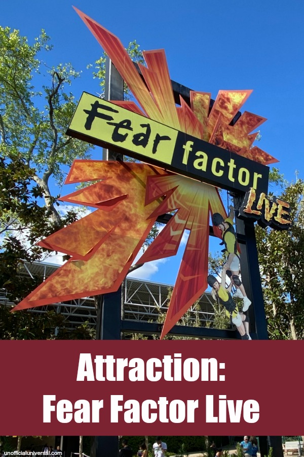 Information about Fear Factor Live show in Universal Studios Orlando - by unofficialuniversal.com.
