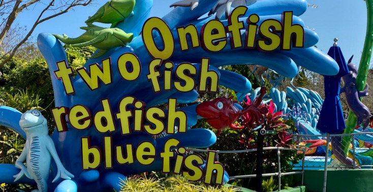 Attraction: One Fish, Two Fish, Red Fish, Blue Fish at Universal's Islands of Adventure - by unofficialuniversal.com.
