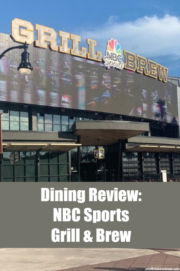 Dining Review: NBC Sports Grill & Brew in Universal's CityWalk - by unofficialuniversal.com.