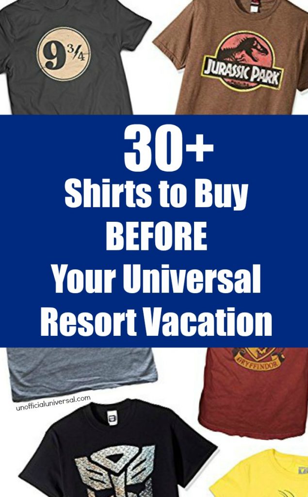 30+ Shirts to Buy Before Your Universal Studios, Islands of Adventure, or Volcano Bay Florida Vacation - by unofficialuniversal.com.